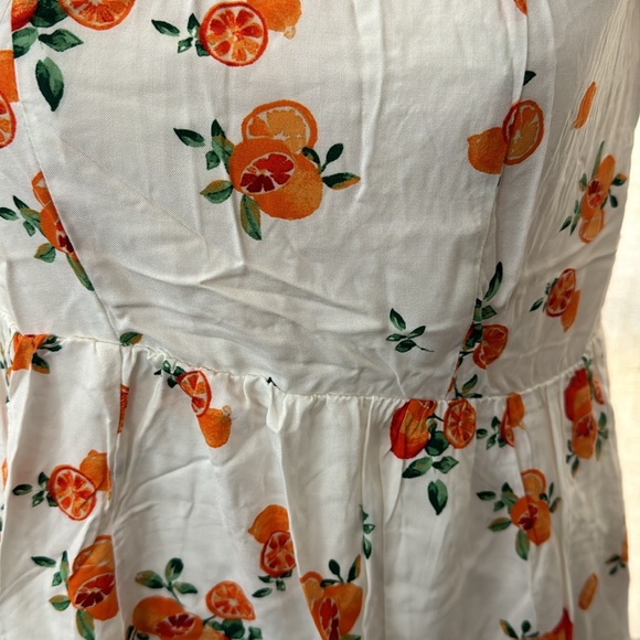 Nevena Rae NWOT Cute Off the Shoulder Orange Design Summer Dress - Picture 6 of 17